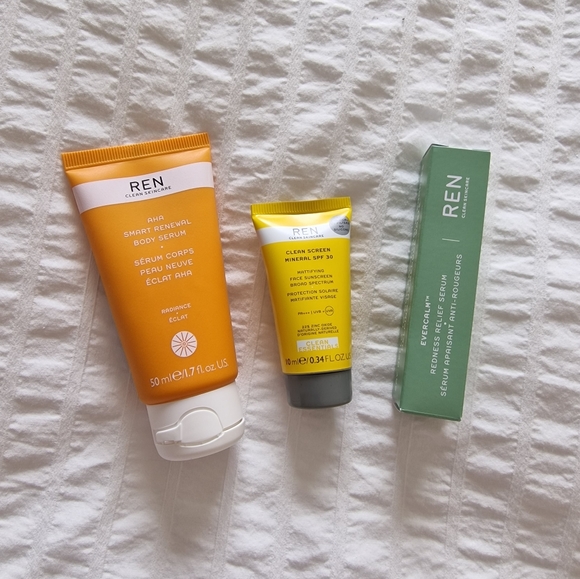 Ren Other - REN Skincare Bundle x 3 face sunscreen body serum and redness relief serum NEW